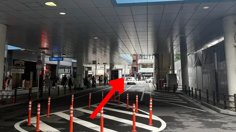 第一京浜大通りの信号へ進む道順