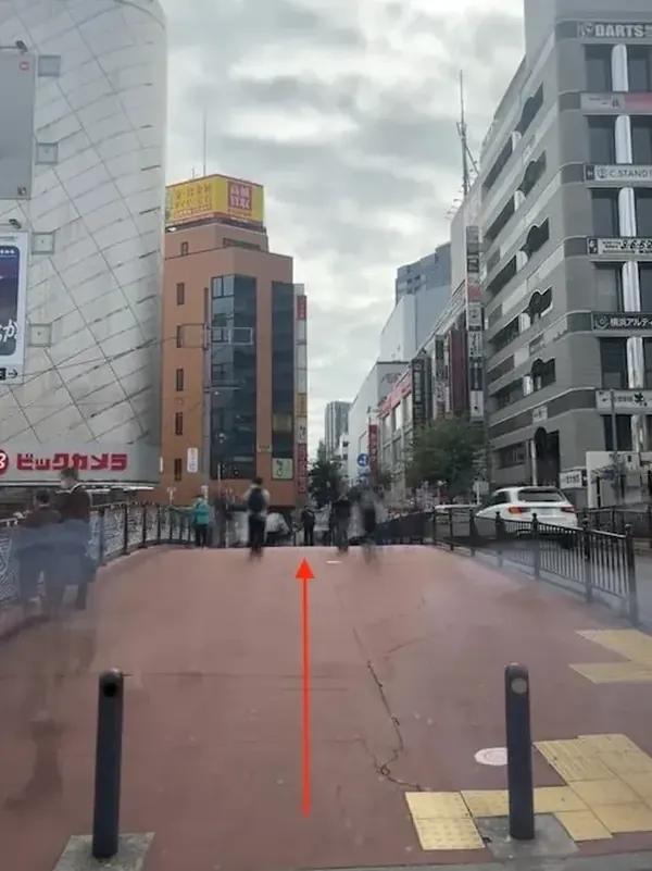 バルナード通りをビブレ方面へ進む道順